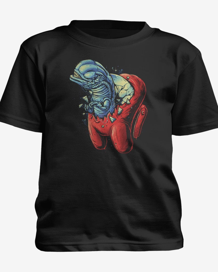 Polera de niño Negro de Among alien