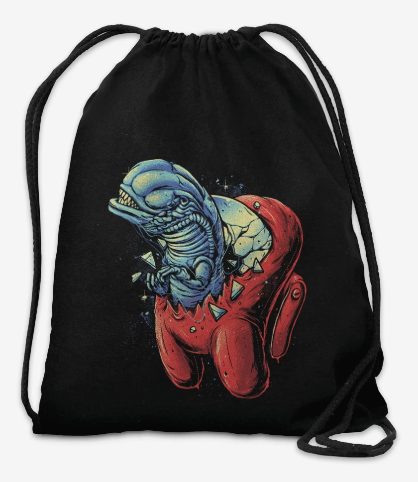 Mochila Negro de Among alien