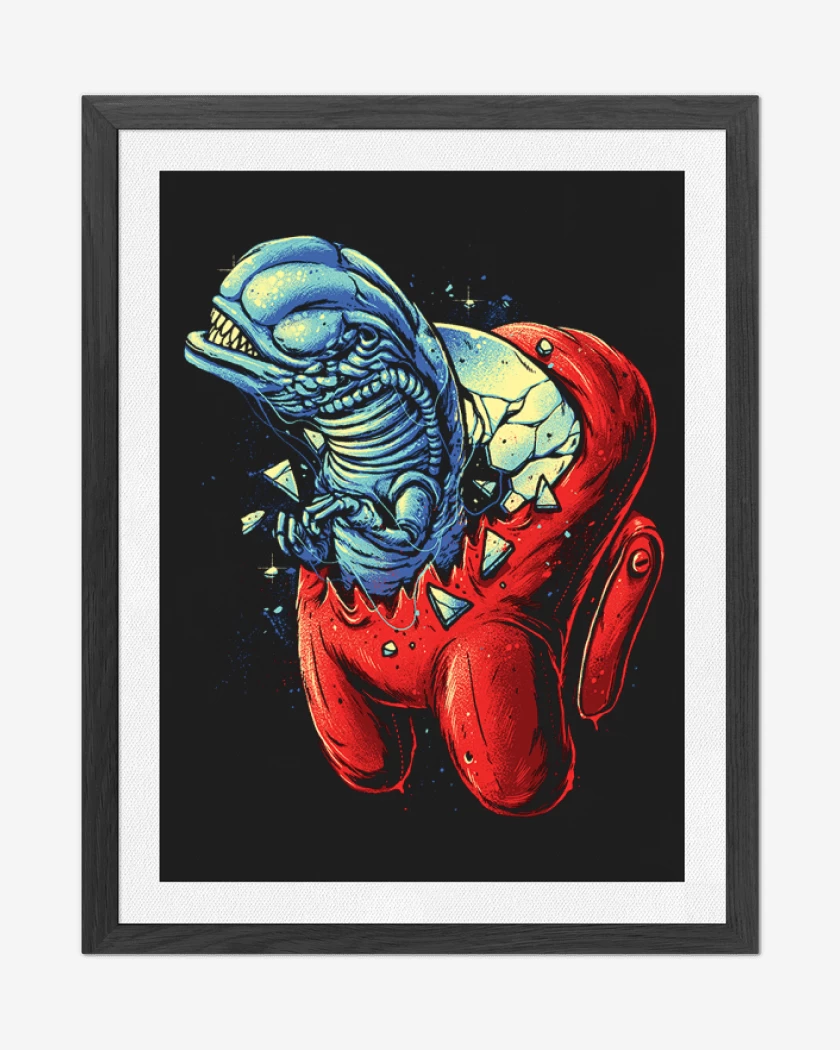 Cuadro decorativo Negro de Among alien