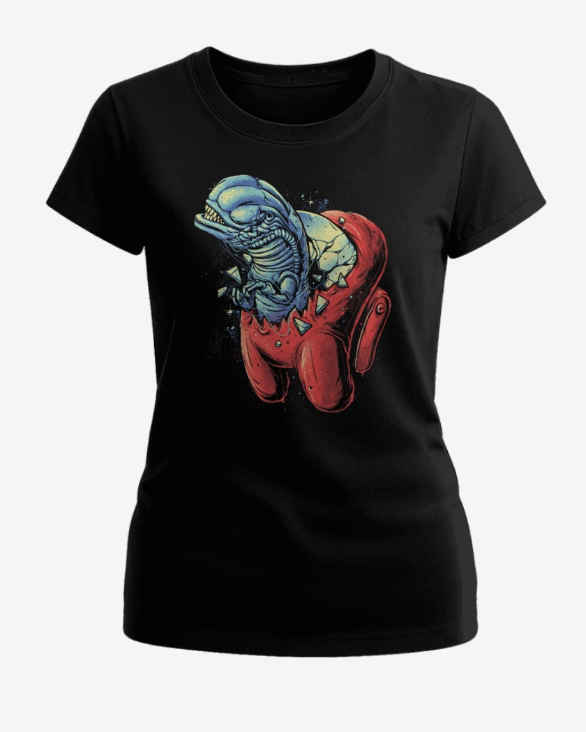 Polera de Mujer Negro de Among alien