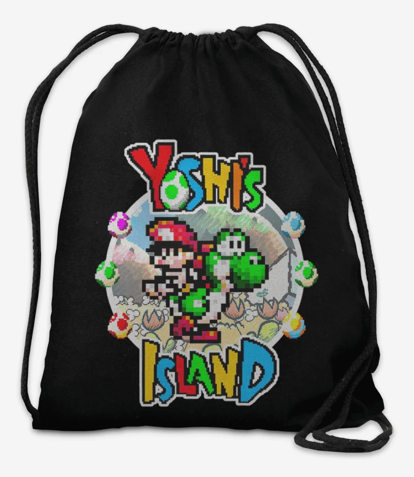 Mochila Negro de Yoshi Island