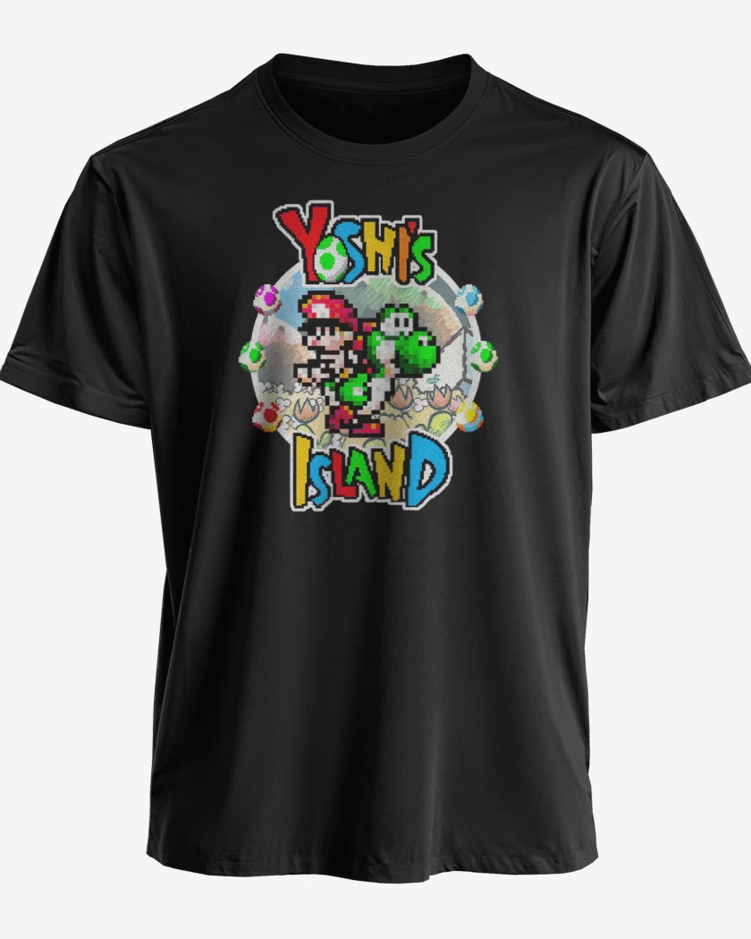 Polera premium Negro de Yoshi Island