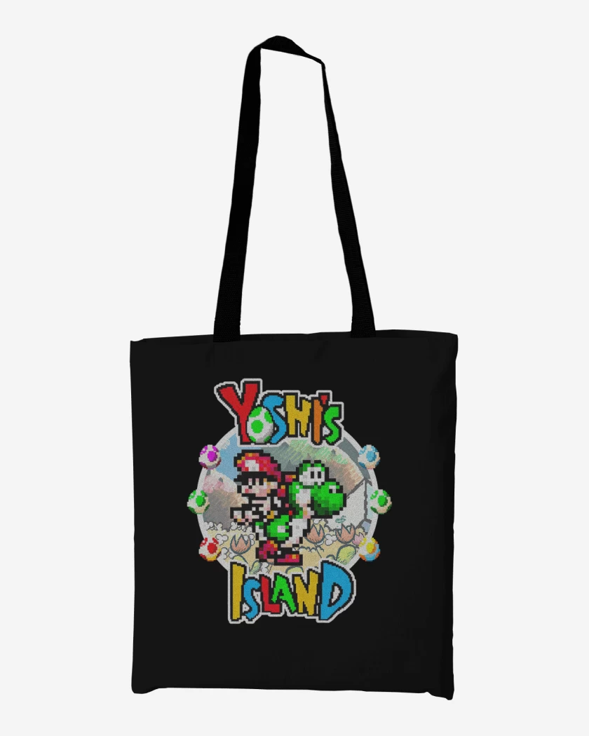 Totebag Negro de Yoshi Island