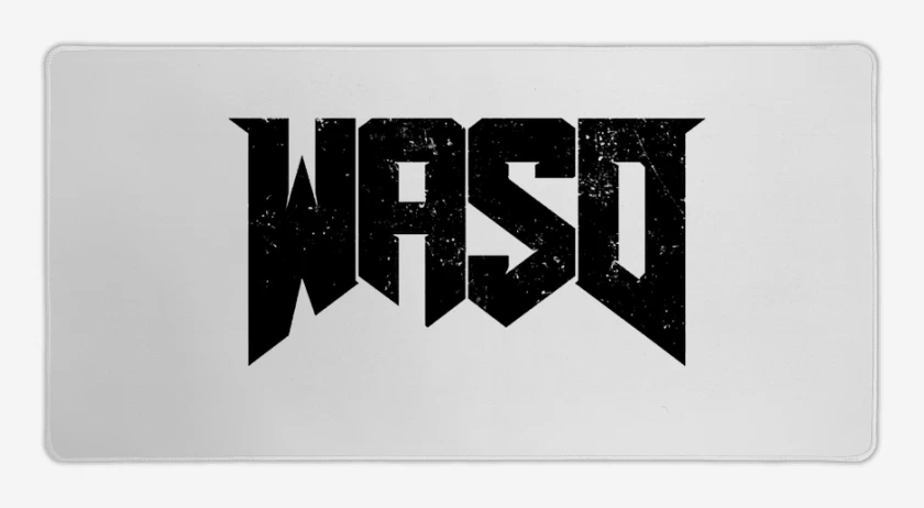 Mouse pad Gamer Blanco de WASD