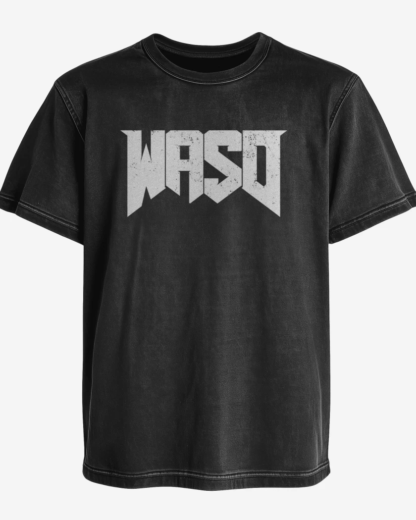 Polera desgastada Negro de WASD