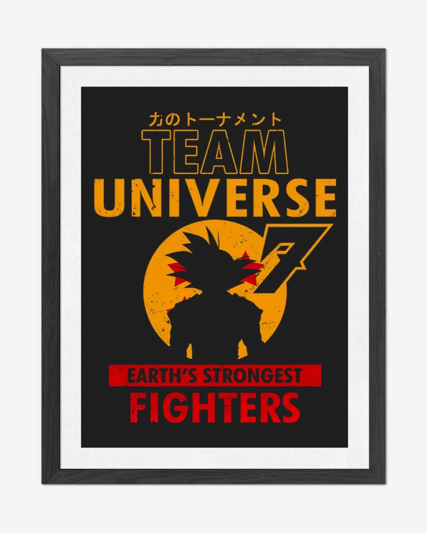 Cuadro decorativo Negro de Team universe 7