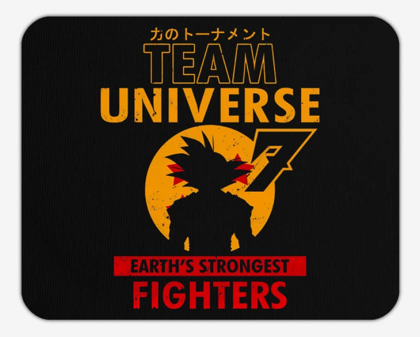 Mousepad Negro de Team universe 7