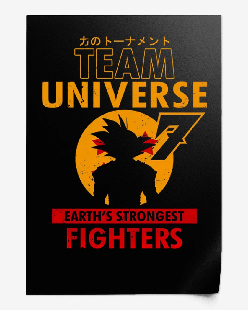 Print Negro de Team universe 7