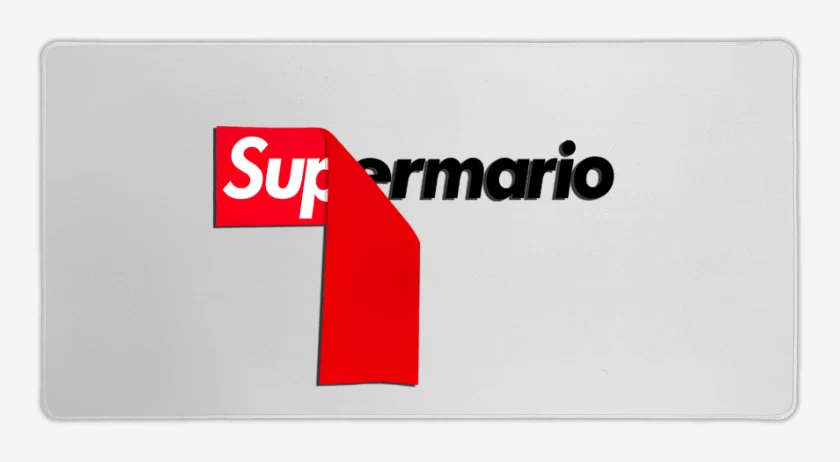 Mouse pad Gamer Blanco de Suprebigote