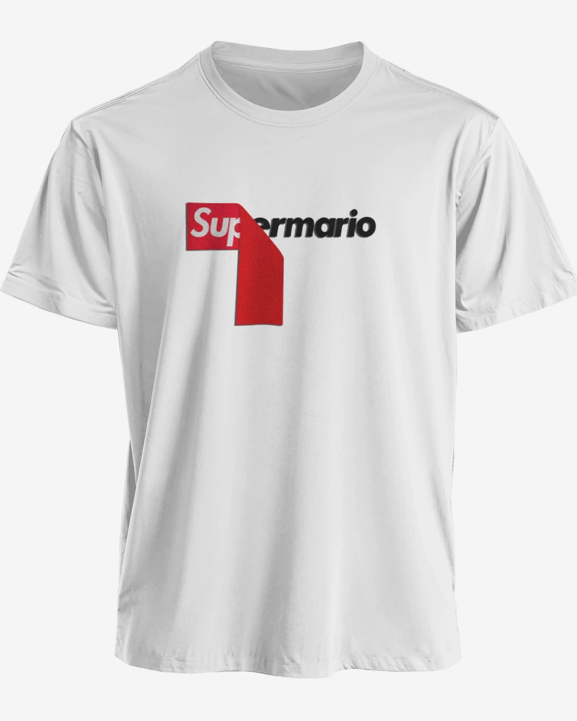 Polera premium Blanco de Suprebigote