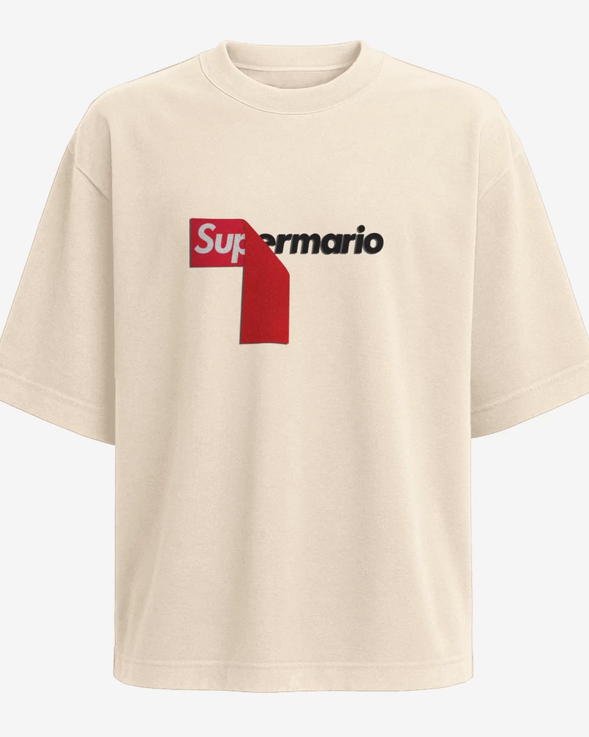 Polera Oversize Beige de Suprebigote