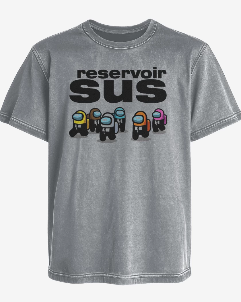 Polera desgastada Gris Melange de Reservoir sus