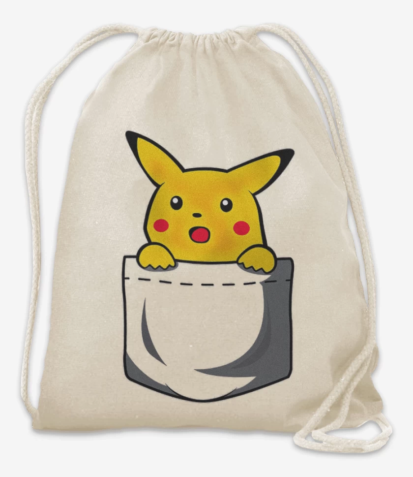 Mochila Blanco de Pikachu de bolsillo