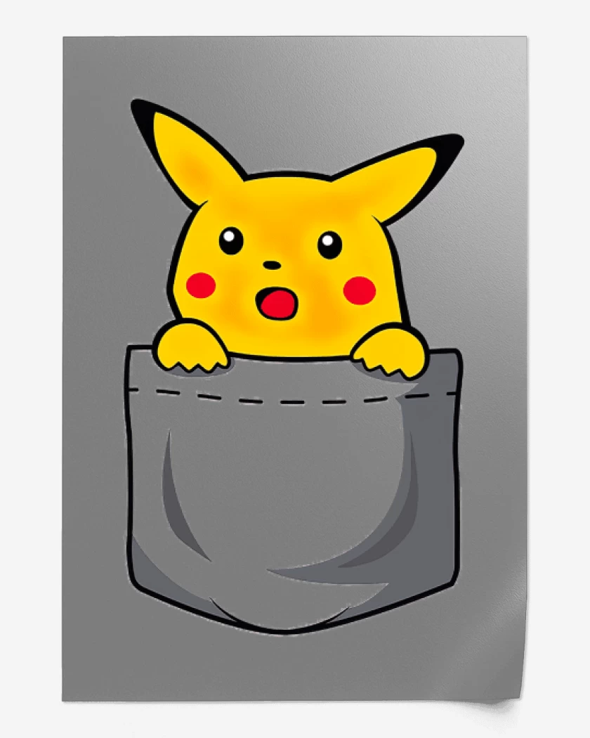 Print Pikachu de bolsillo