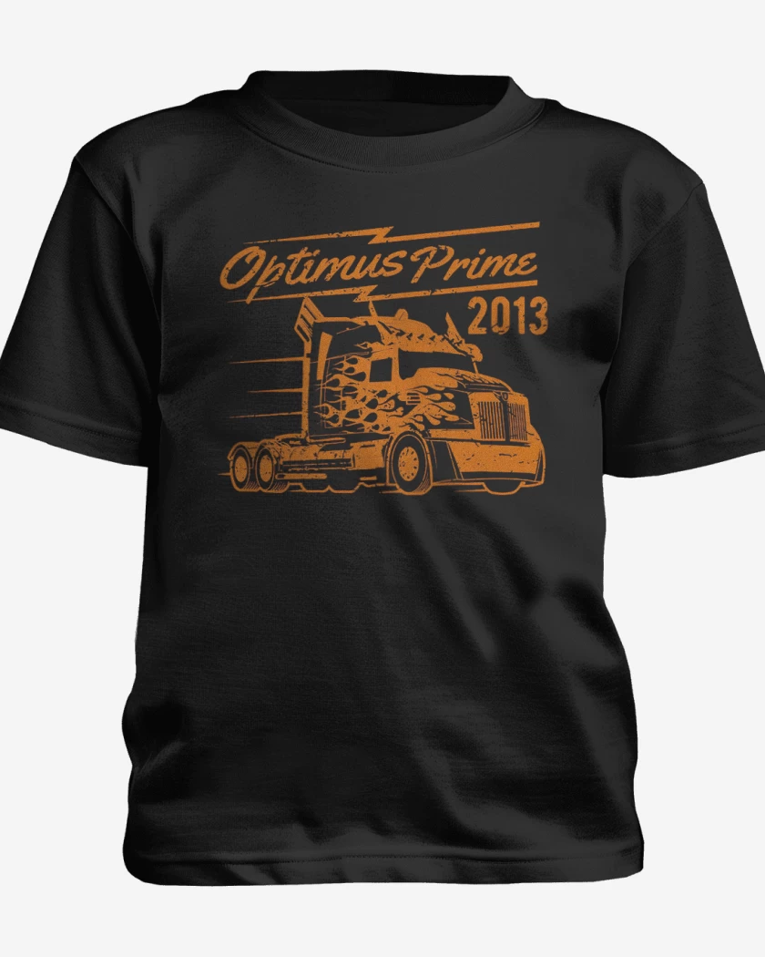 Polera de niño Negro de Optimus prime