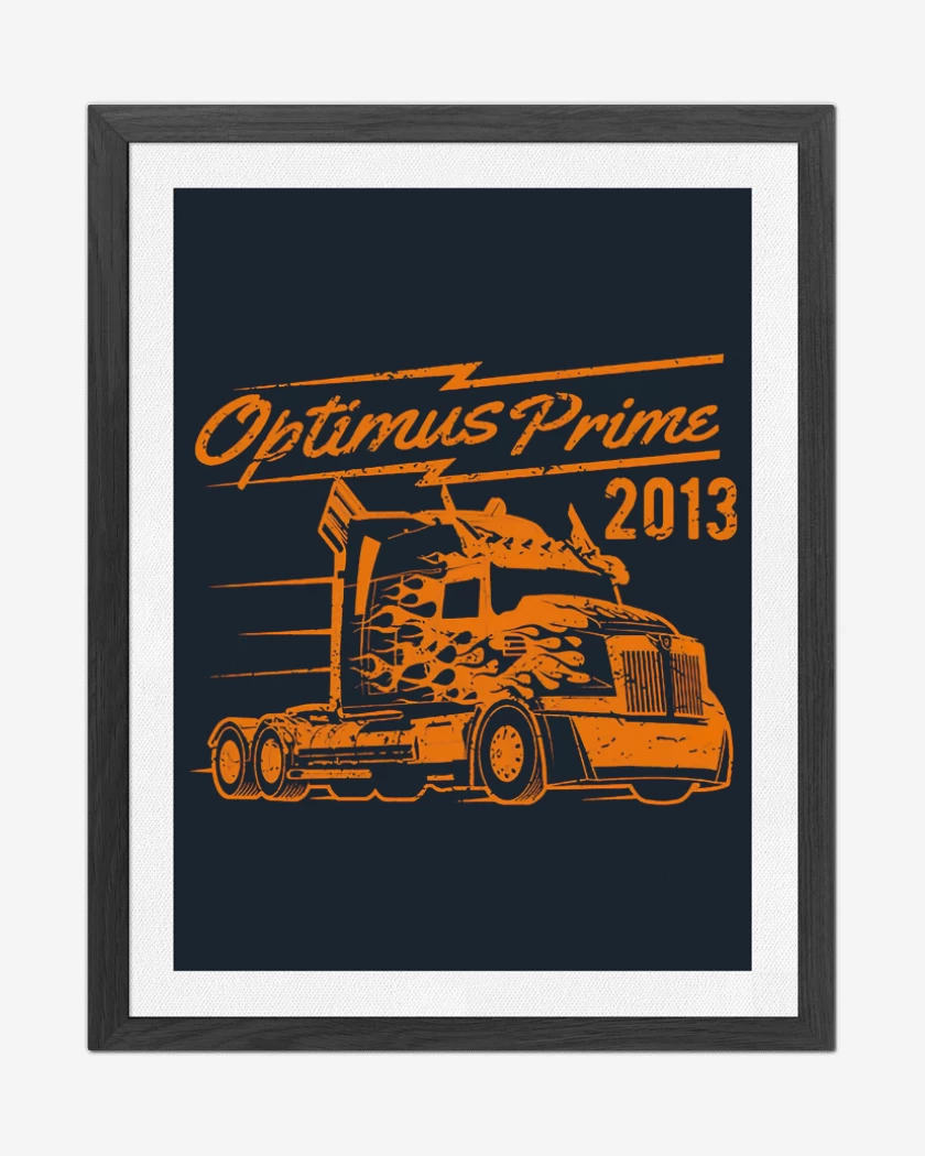Cuadro decorativo Azul Marino de Optimus prime