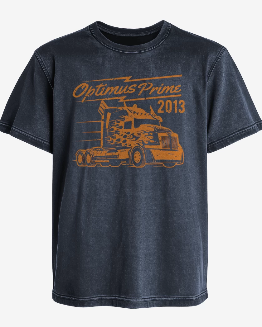 Polera desgastada Optimus prime