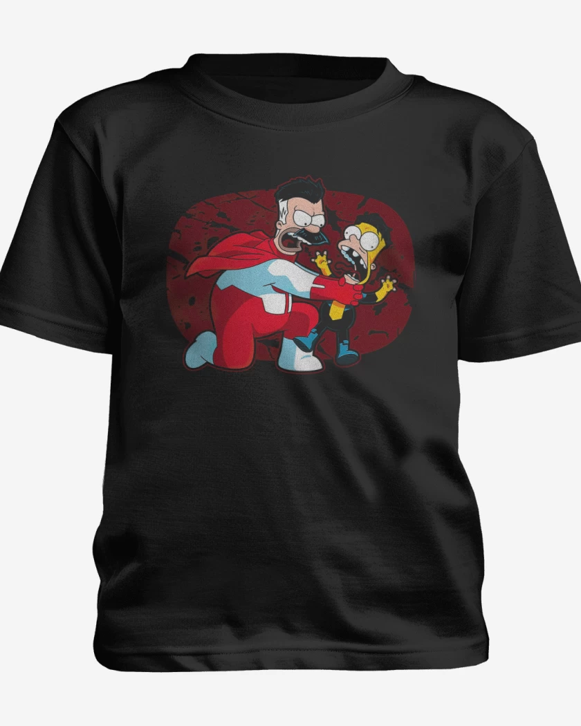 Polera de niño Negro de Omnimero vs bartsible