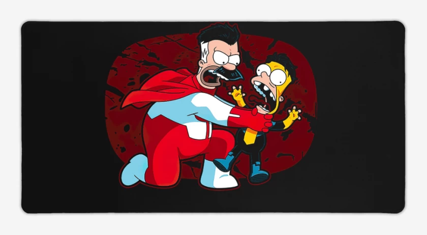 Mouse pad Gamer Negro de Omnimero vs bartsible