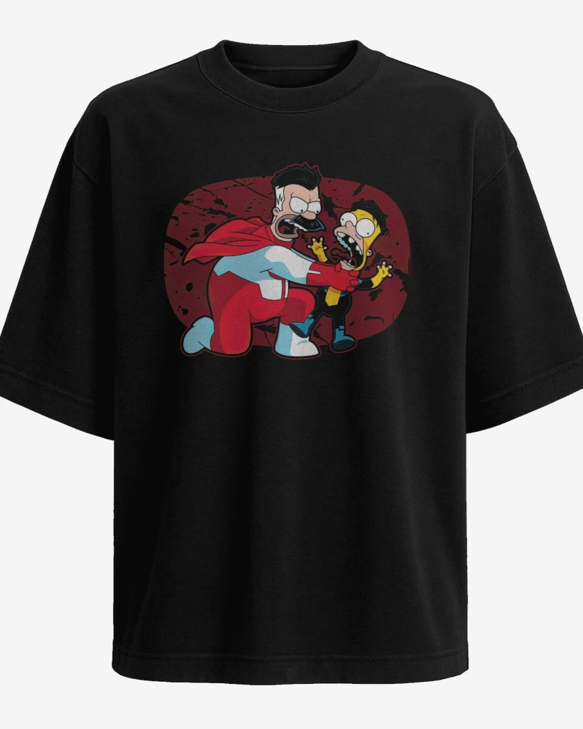 Polera Oversize Negro de Omnimero vs bartsible