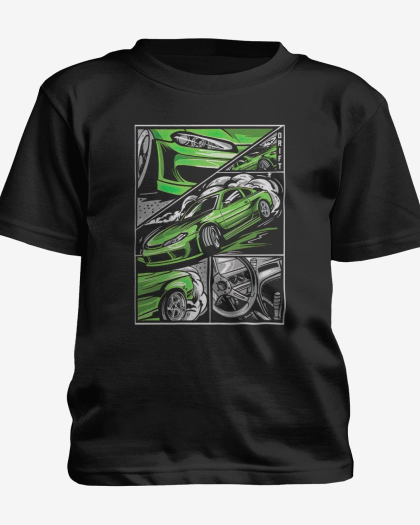 Polera de niño Negro de Nissan Silvia 