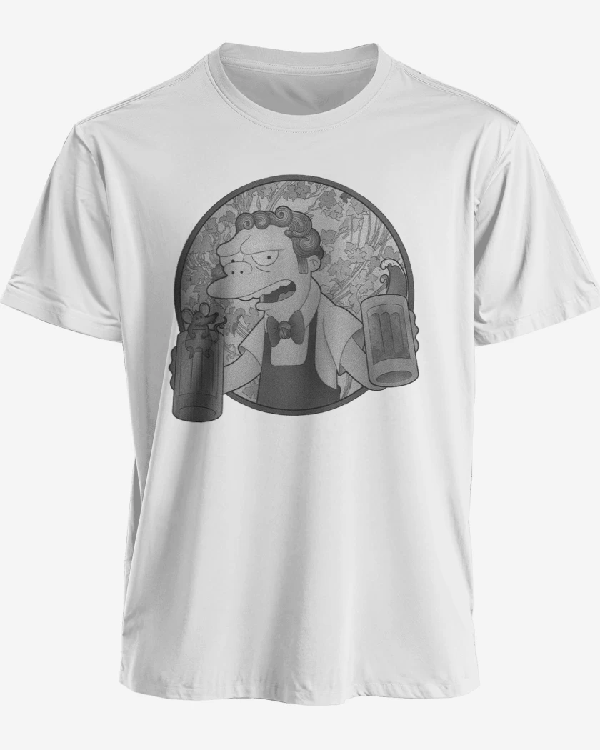 Polera Moes black and white