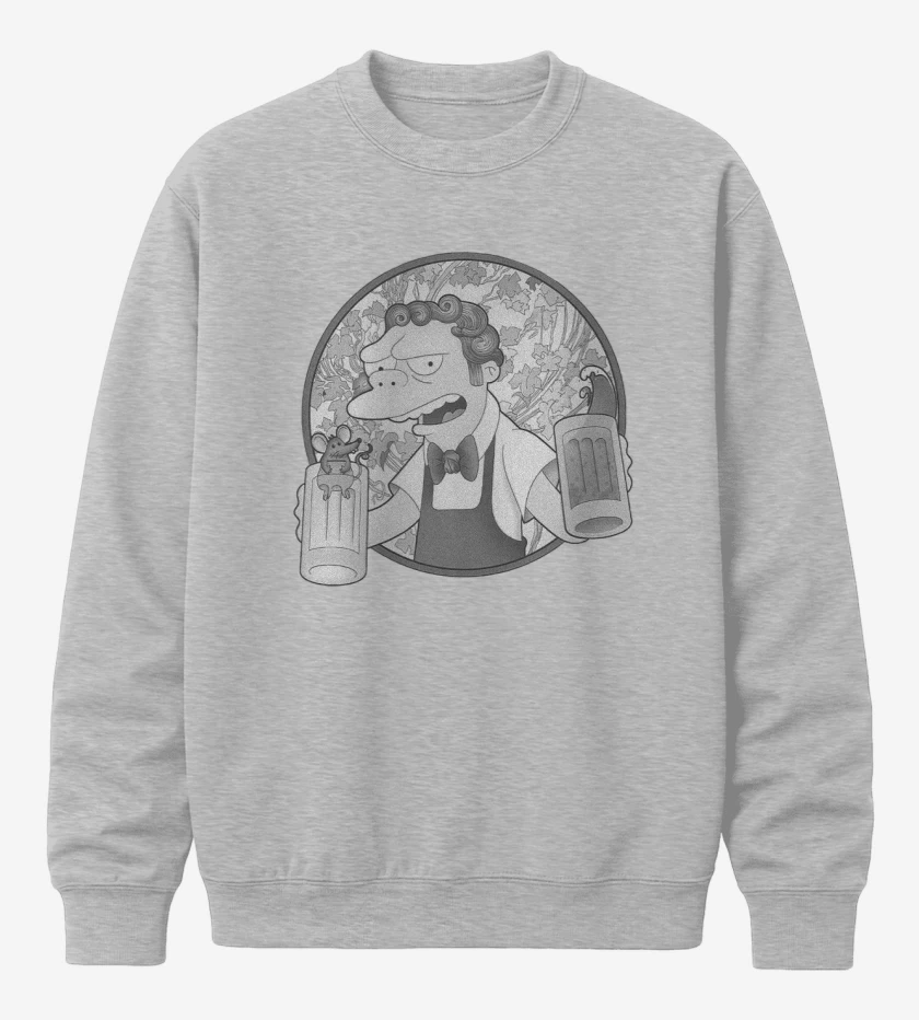 Poleron polo Moes black and white