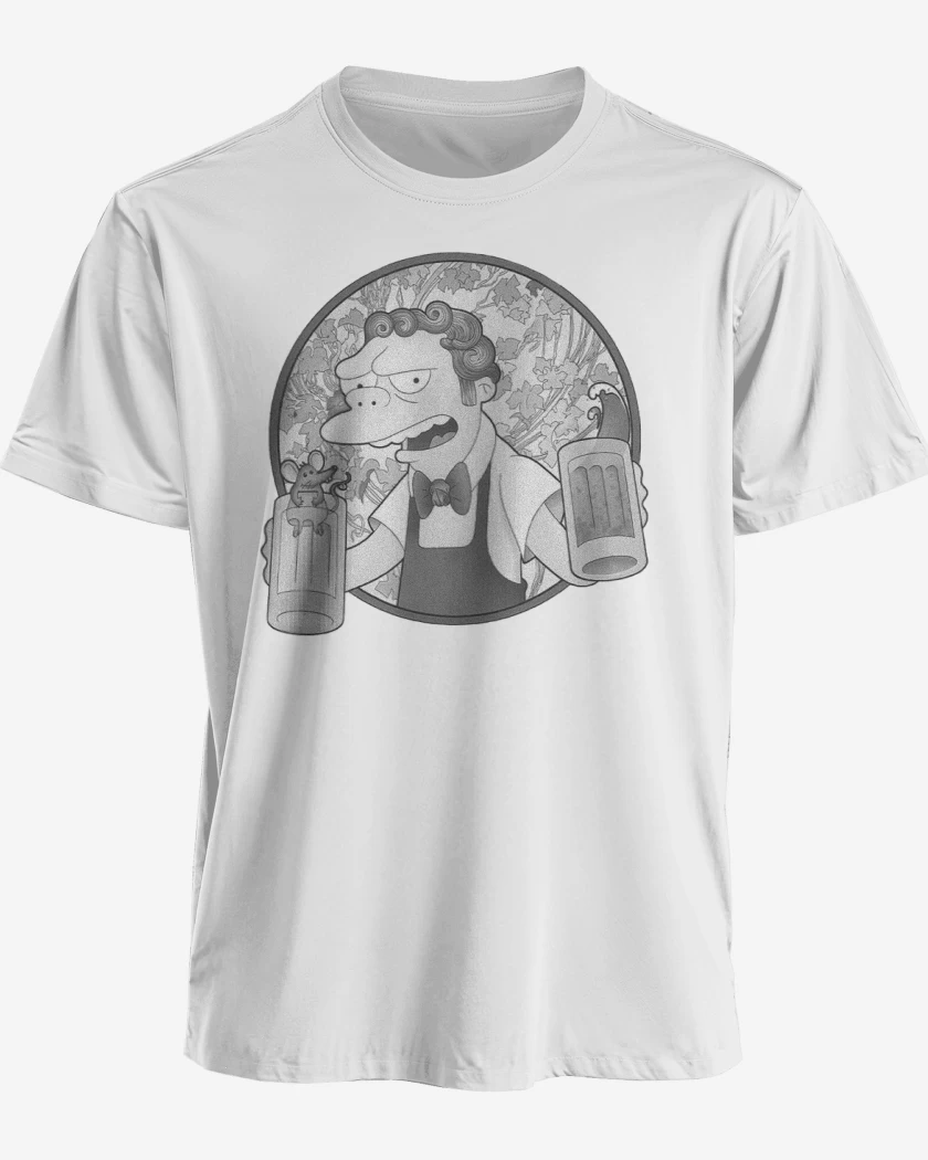 Polera premium Blanco de Moes black and white