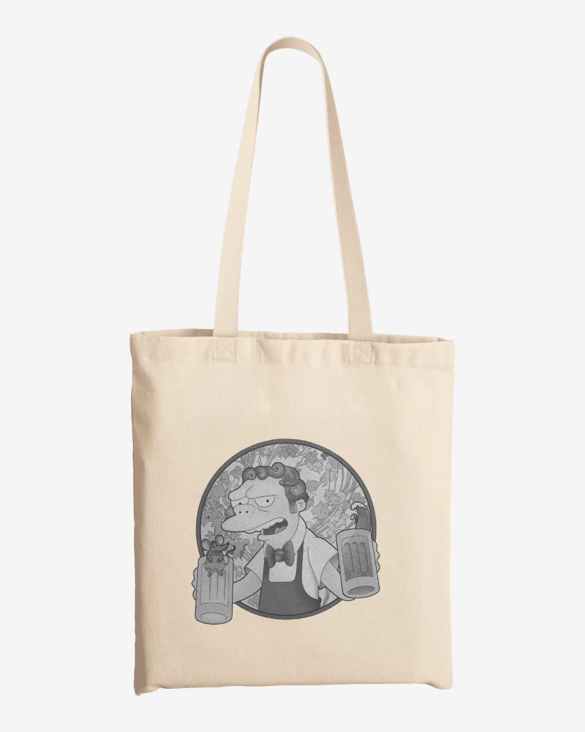 Totebag Moes black and white