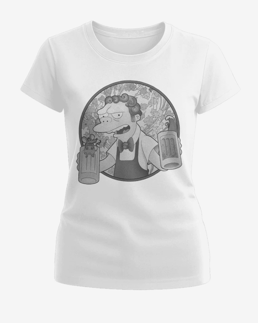 Polera de Mujer Blanco de Moes black and white