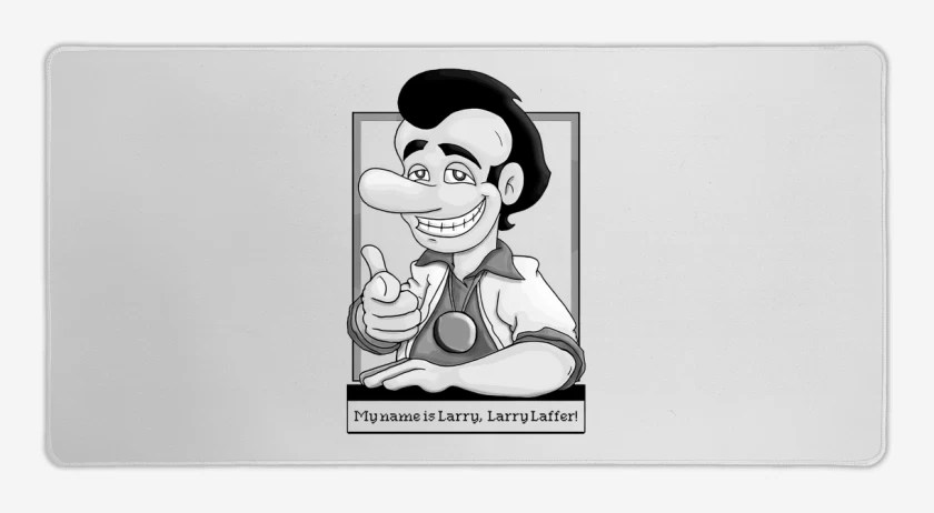 Mouse pad Gamer Blanco de Larry laffer