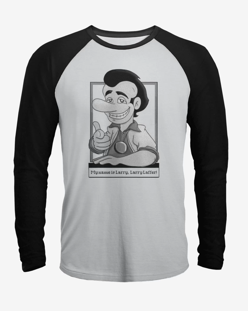 Polera Raglan Blanco / Negro de Larry laffer