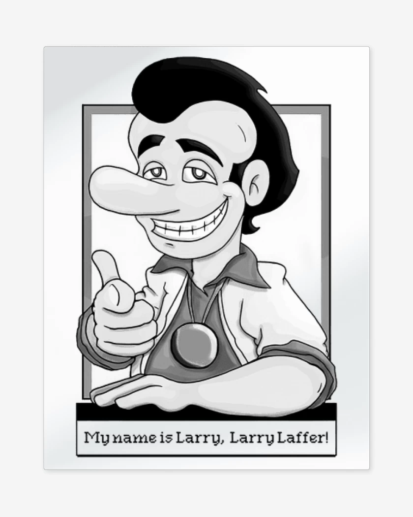 Print metalico Blanco de Larry laffer