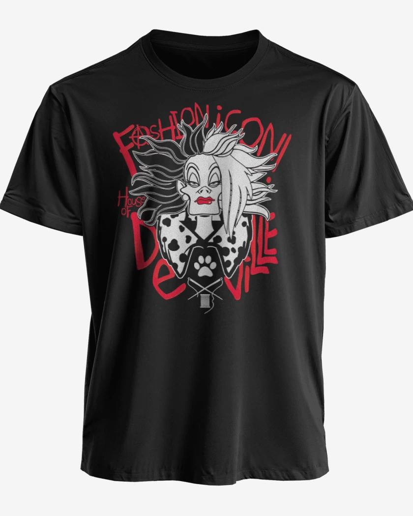 Polera premium Negro de La Cruela