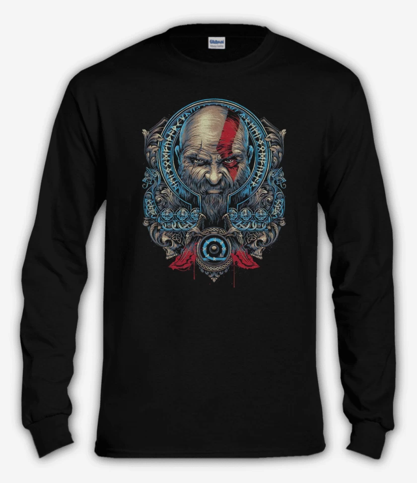 Polera manga larga Negro de Kratos Nordico