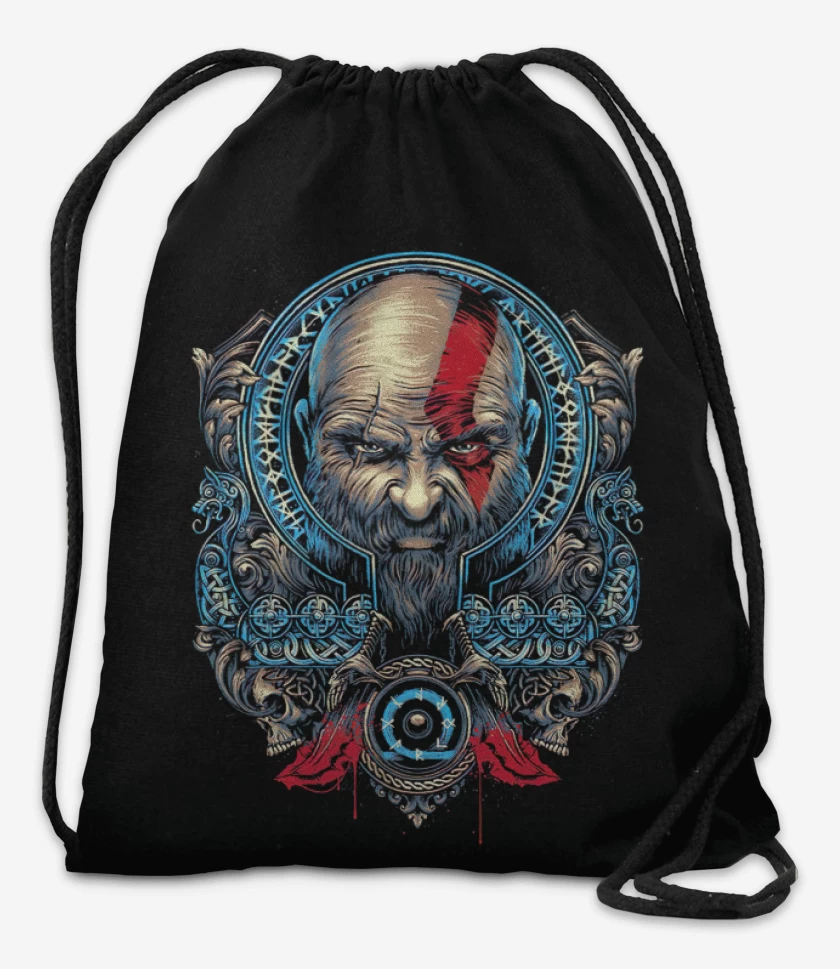Mochila Negro de Kratos Nordico