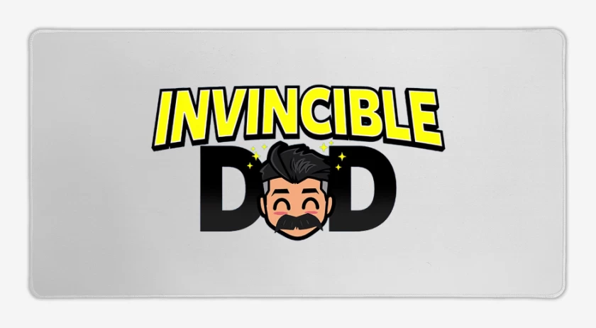 Mouse pad Gamer Blanco de Invincible dad