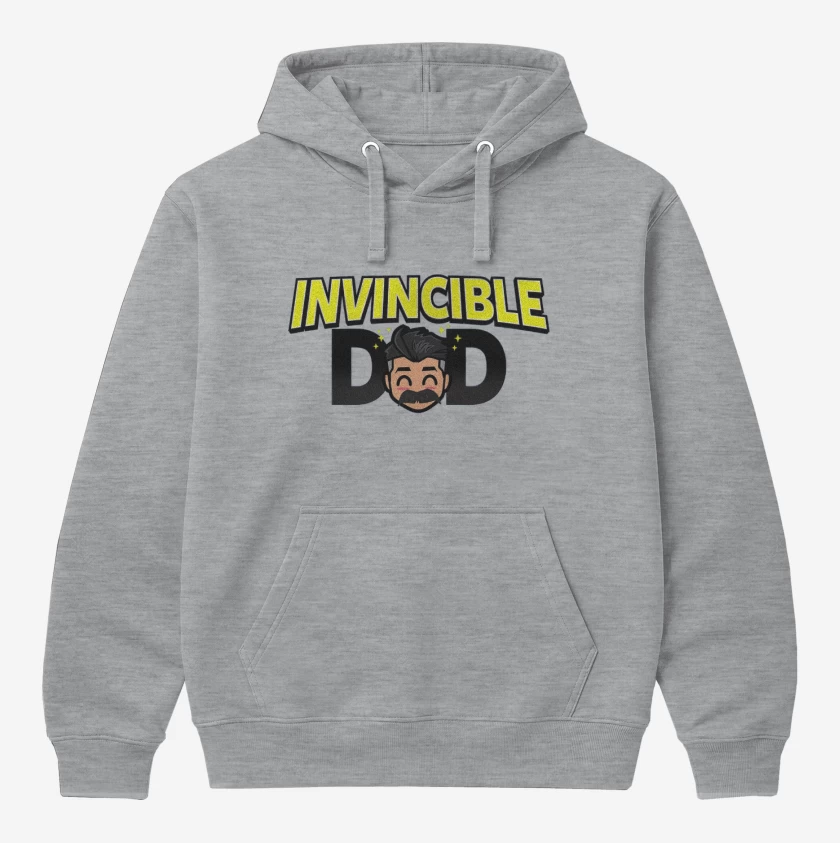 Polerón Canguro Gris Melange de Invincible dad