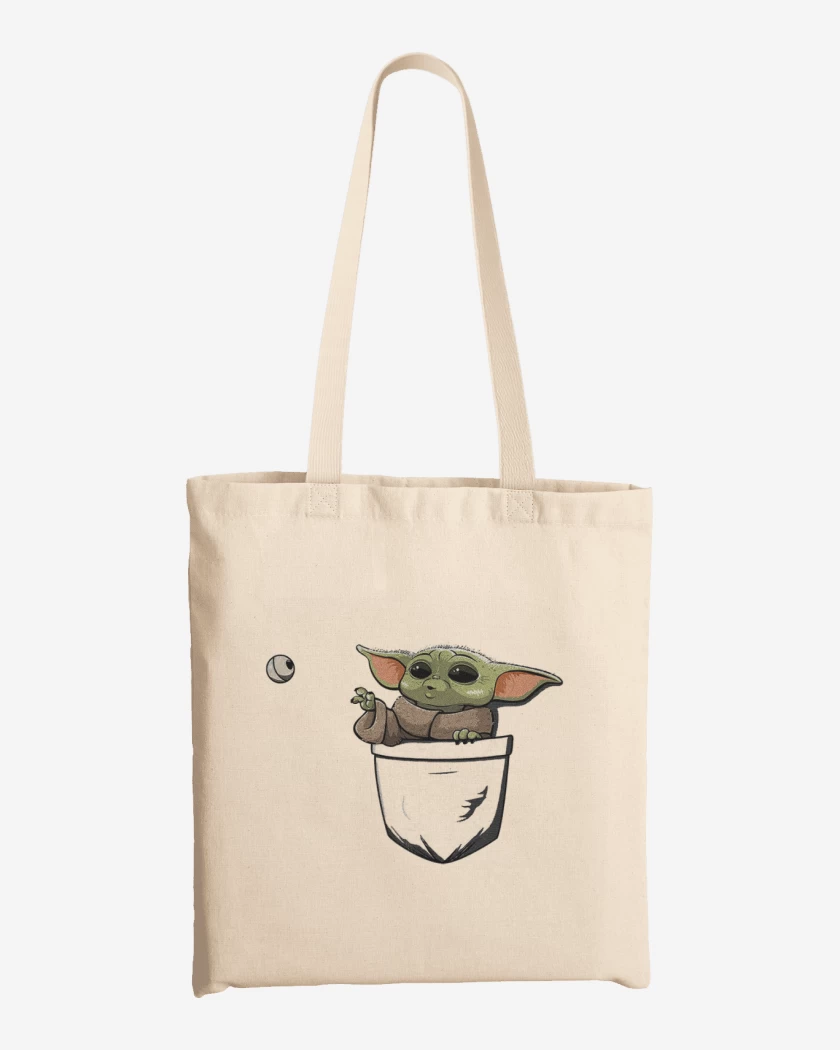 Totebag Grogu de bolsillo