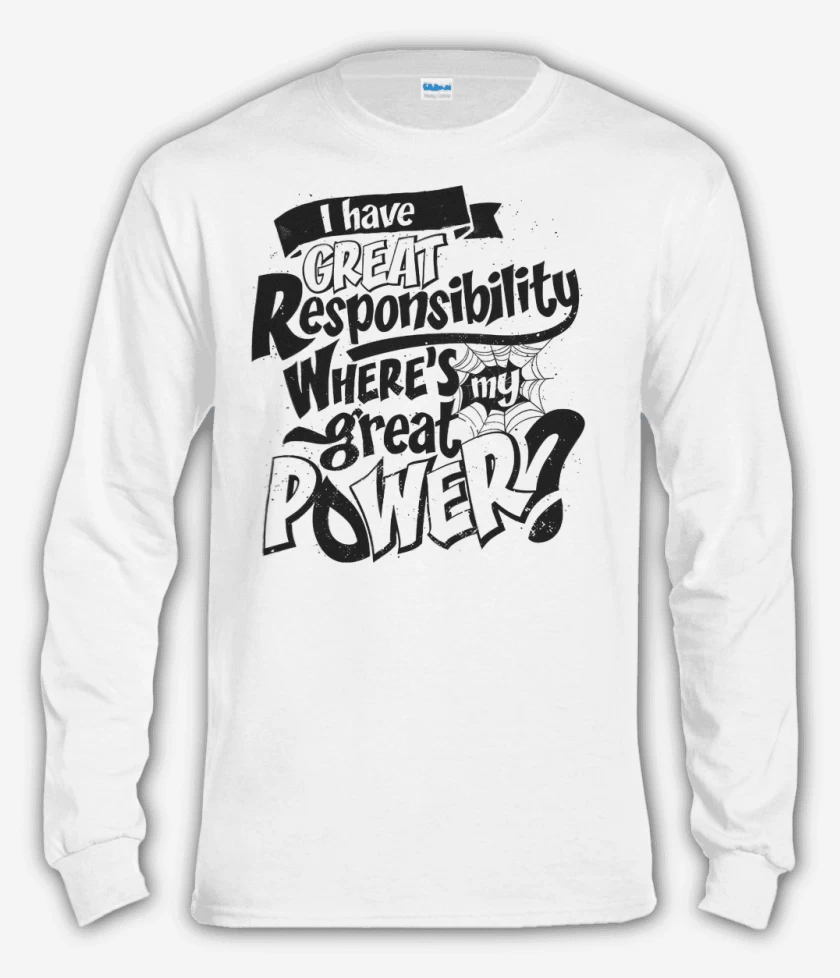 Polera manga larga Un gran poder