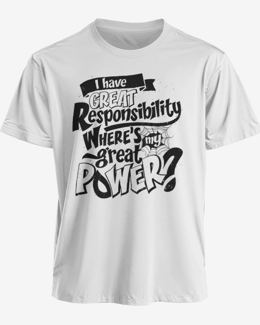Polera premium Blanco de Un gran poder