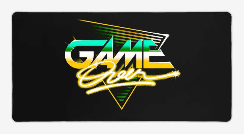 Mouse pad Gamer Negro de Game oveer