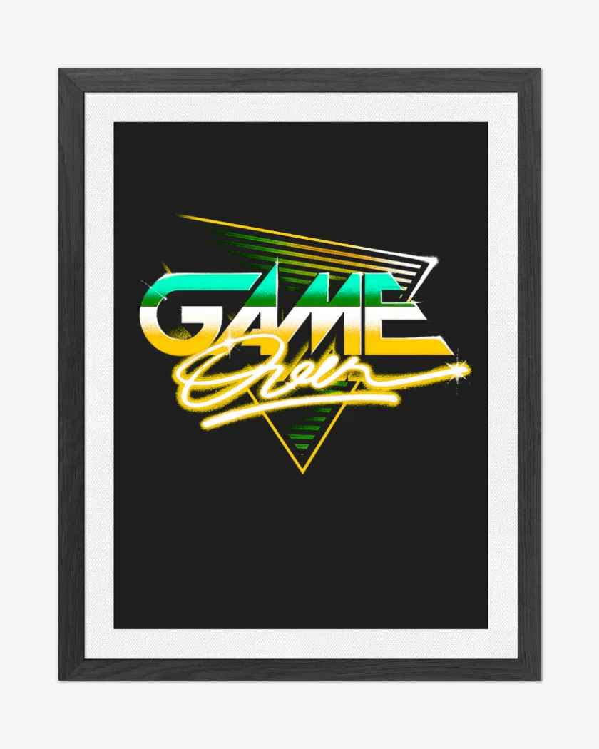 Cuadro decorativo Negro de Game oveer
