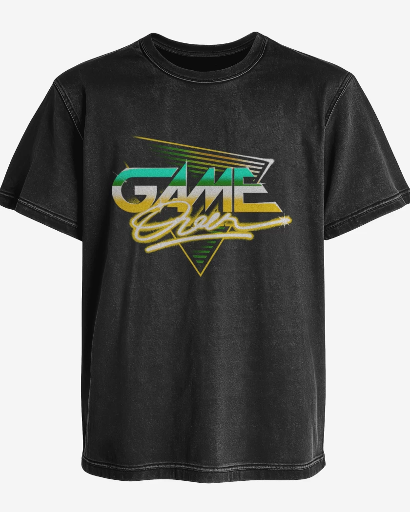 Polera desgastada Negro de Game oveer