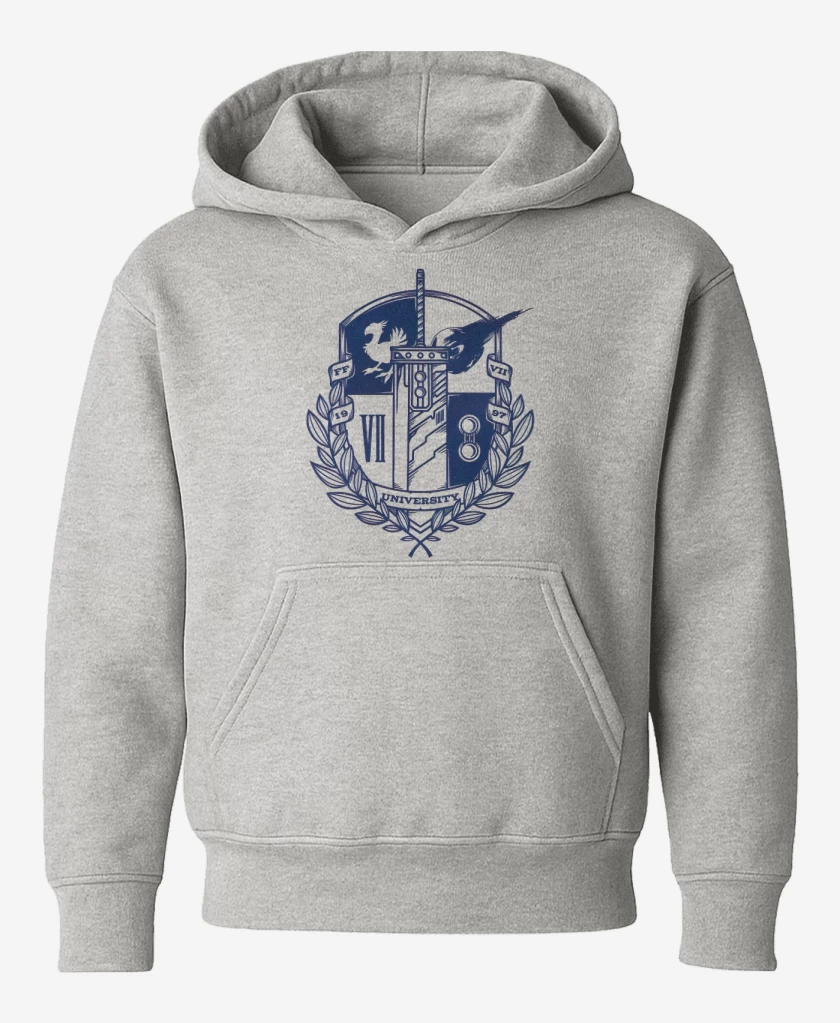 Poleron de niño Gris Melange de Final fantasy university