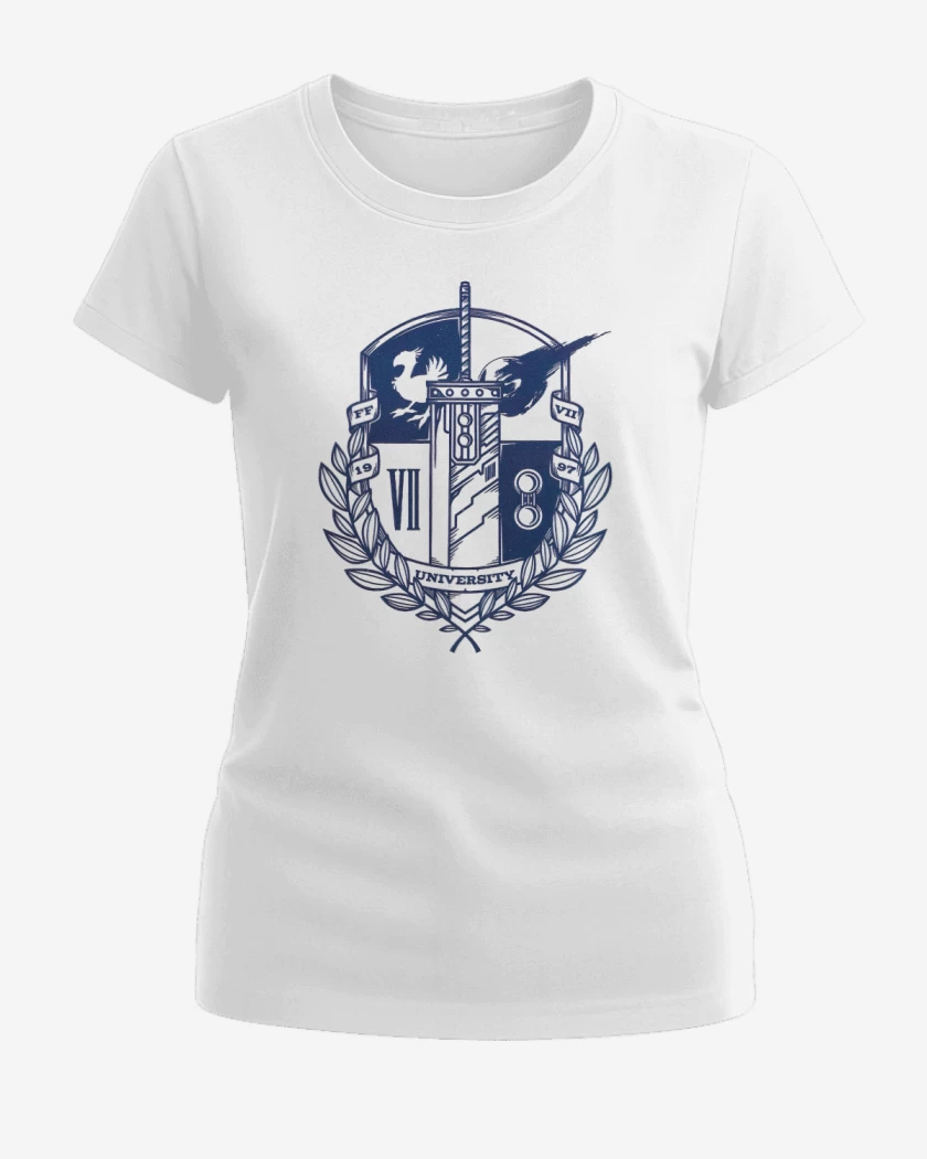 Polera de Mujer Blanco de Final fantasy university