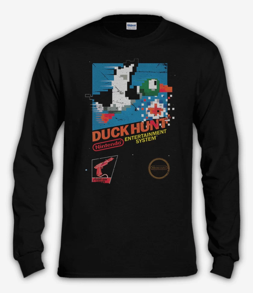 Polera manga larga Negro de Duck snes