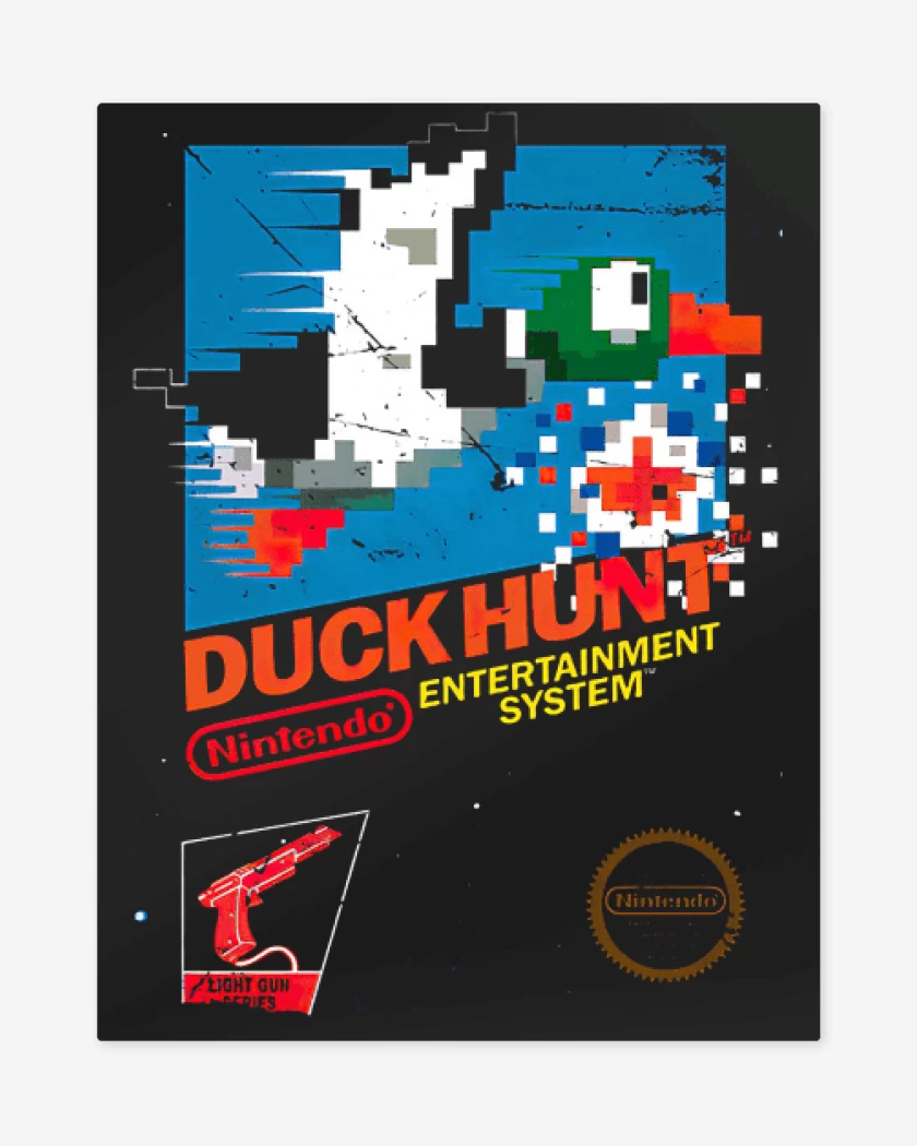 Print metalico Negro de Duck snes