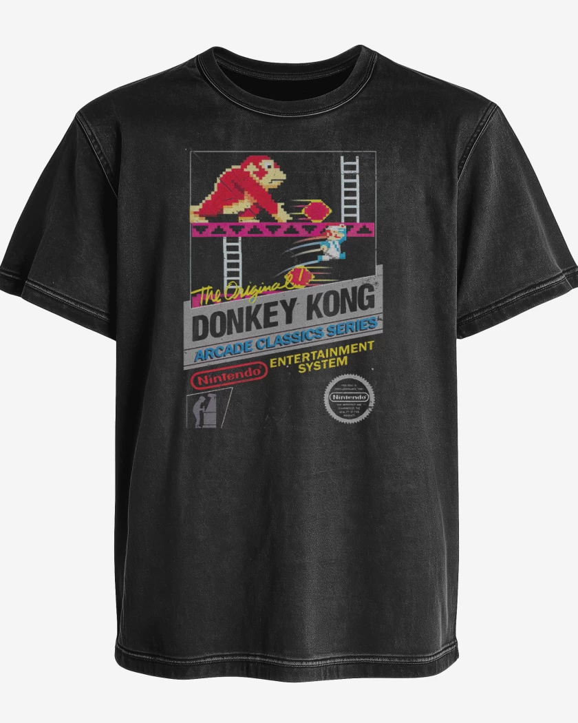 Polera desgastada Donkey kong nes