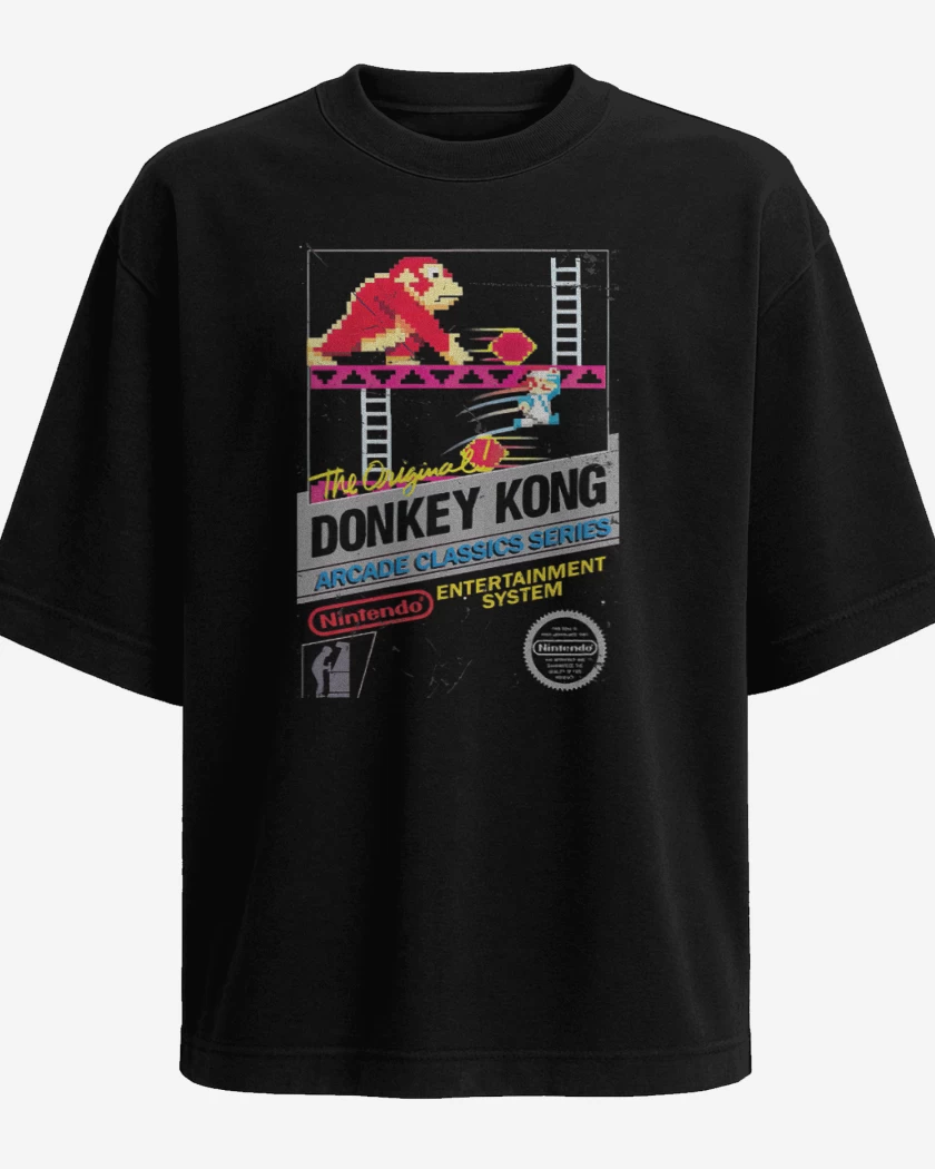 Polera Oversize Donkey kong nes